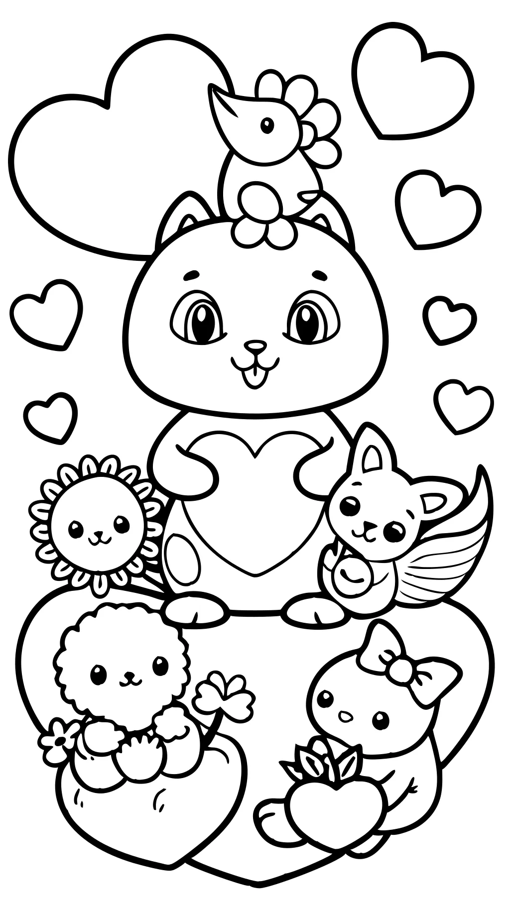 cute valentine coloring pages